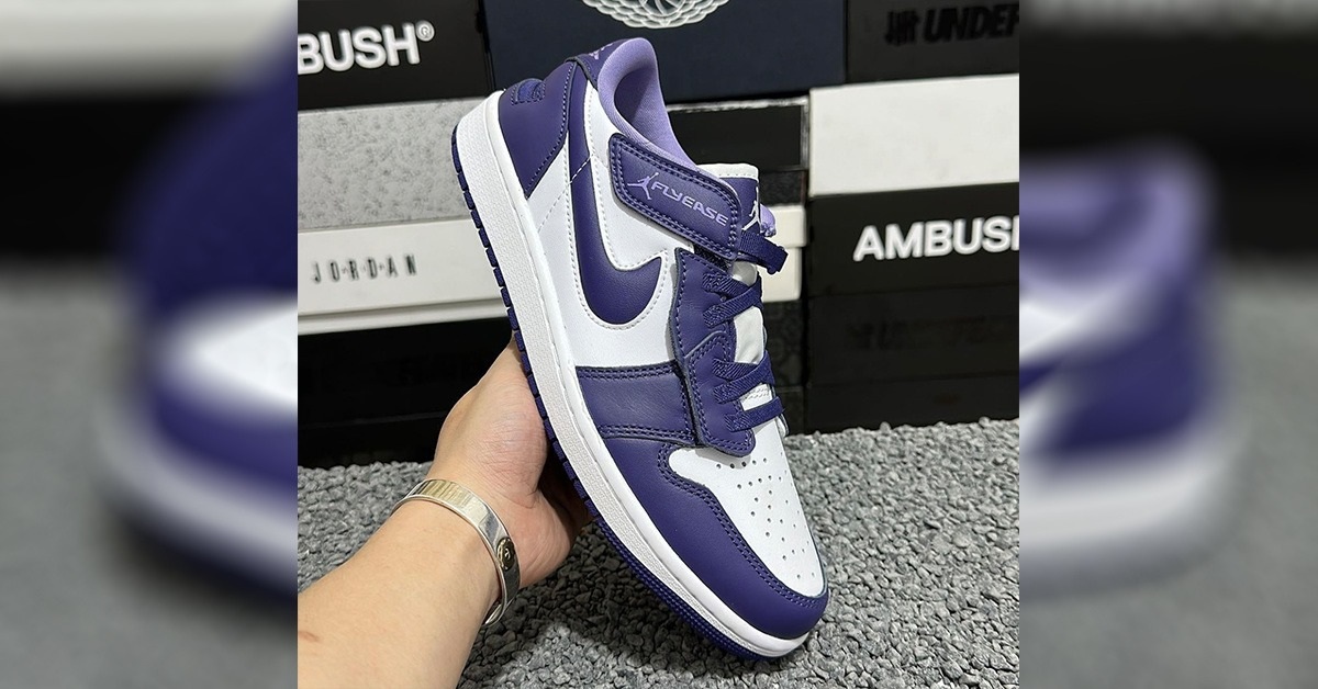 The Air Jordan 1 Low FlyEase Gets a Purple Colourway