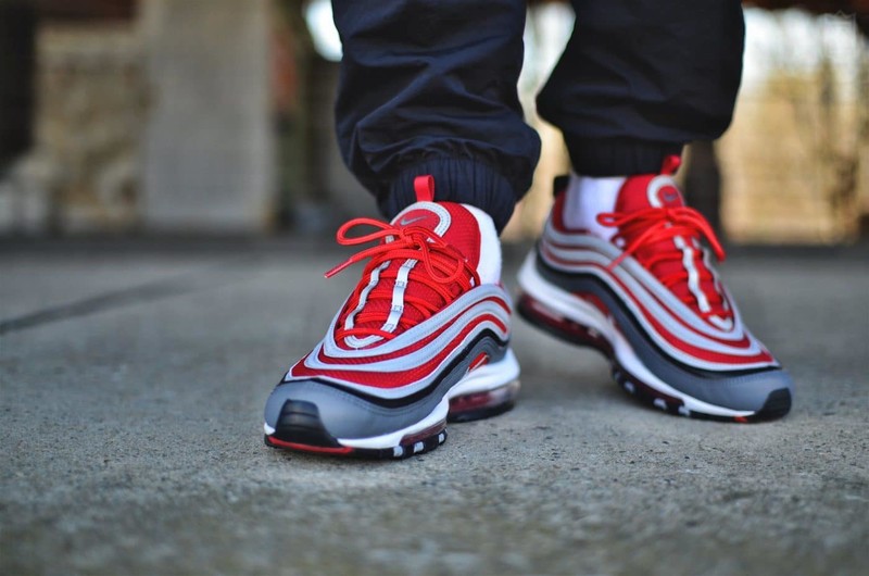 Nike Air Max 97 Gym Red On Feet