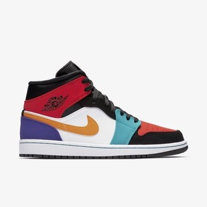 Air Jordan 1 Mid Red/Green/White | 554724-125