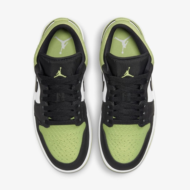 Air Jordan 1 Low Vivid Green Snakeskin | DX4446-301