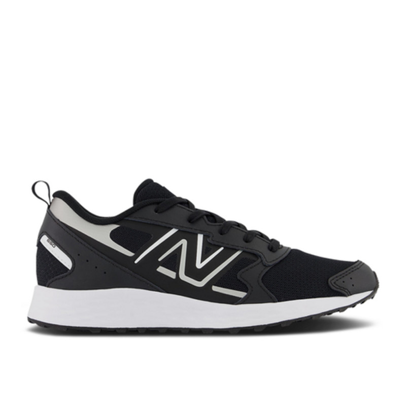 New Balance Fresh Foam 650v1 Big Kid Wide 'Black Metallic Silver' | GK650BK1-W