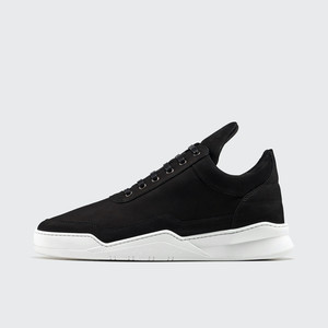 Filling Pieces Filling Pieces Low Top Ghost Matt Nubuck Black | 10121611815