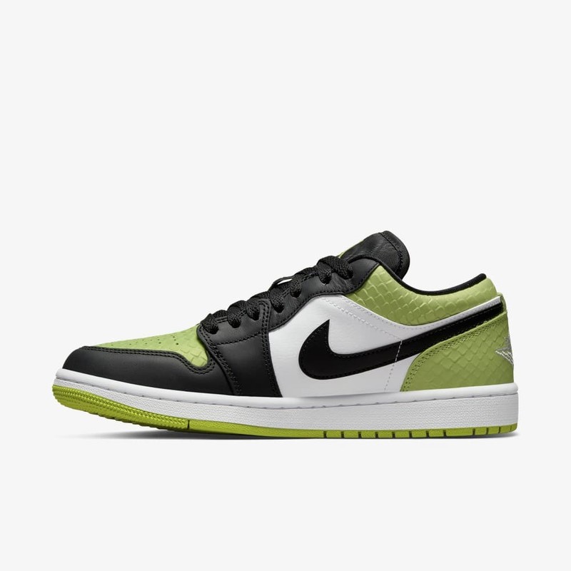 Air Jordan 1 Low Vivid Green Snakeskin | DX4446-301