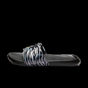 Nike Wmns Victori One Printed Slide 'Black Metallic Silver' | CN9676-011