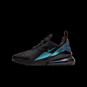 Nike Air Max 270 (GS) Black/ Laser Fuchsia-Regency Purple | 943345017