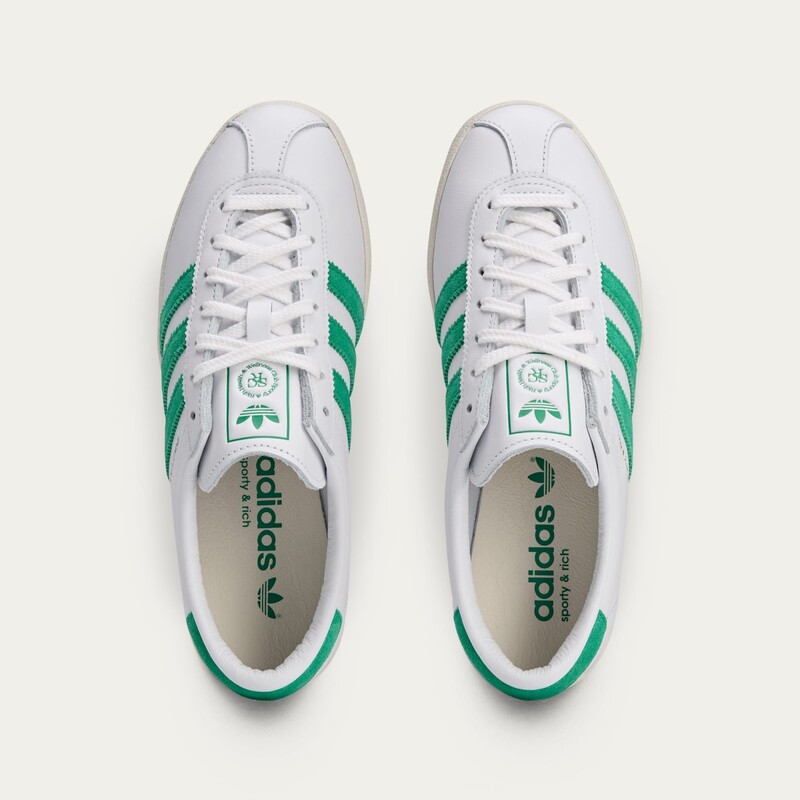 Sporty & Rich x adidas Blanc "White Court Green" | JP7552