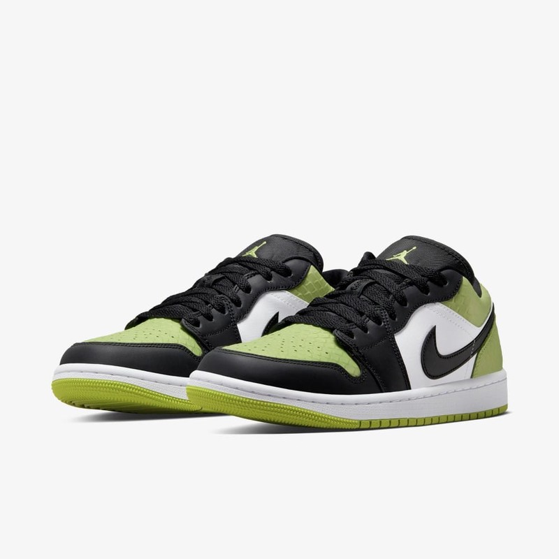 Air Jordan 1 Low Vivid Green Snakeskin | DX4446-301