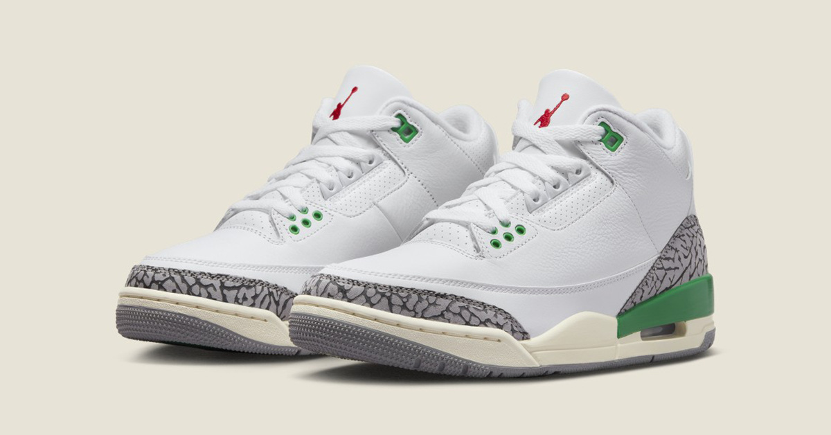Der Air Jordan 3 bekommt nun auch das “Lucky Green” Treatment