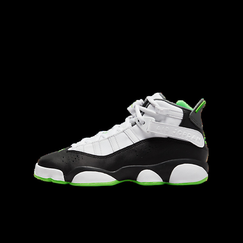 Jordan 6 Rings White Black Green (GS) | 323419-130