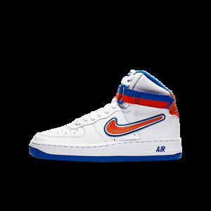 Kids nike hyper nike hyper flex running 2015 free play full screen High LV8 Sports'Knicks' GS White/Team Orange-Game Royal | AV3804-100