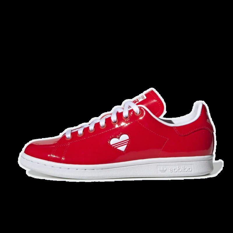 Adidas stan smith hot sale with red heart