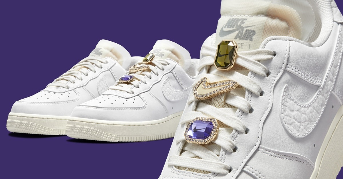 Nike Air Force 1 LX „Bling“ bald mit Bernstein und Amethyst erhältlich