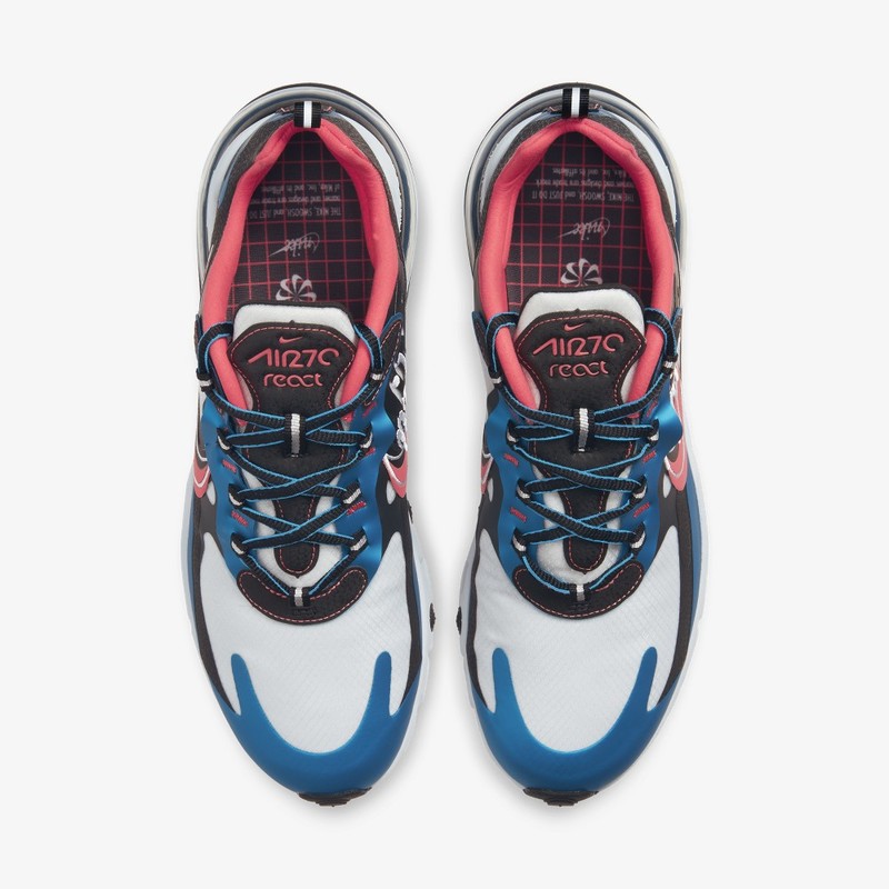 Nike Air Max 270 React Script Swoosh Pack Blue | CT1616-400
