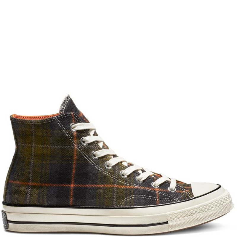 Converse chuck 70 elevated hotsell plaid high top sneaker