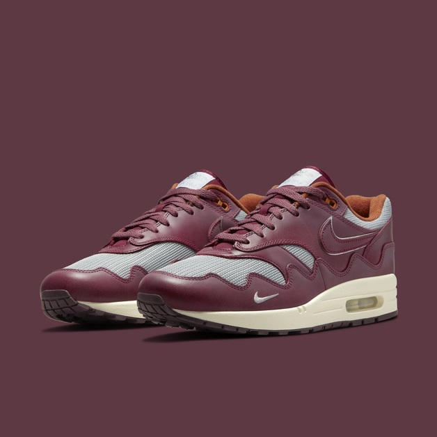 Patta und Nike haben vielleicht einen Air Max 1 „Rush Maroon“ entworfen