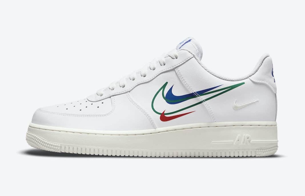 "Multi-Swooshes" auf dem Nike Air Force 1