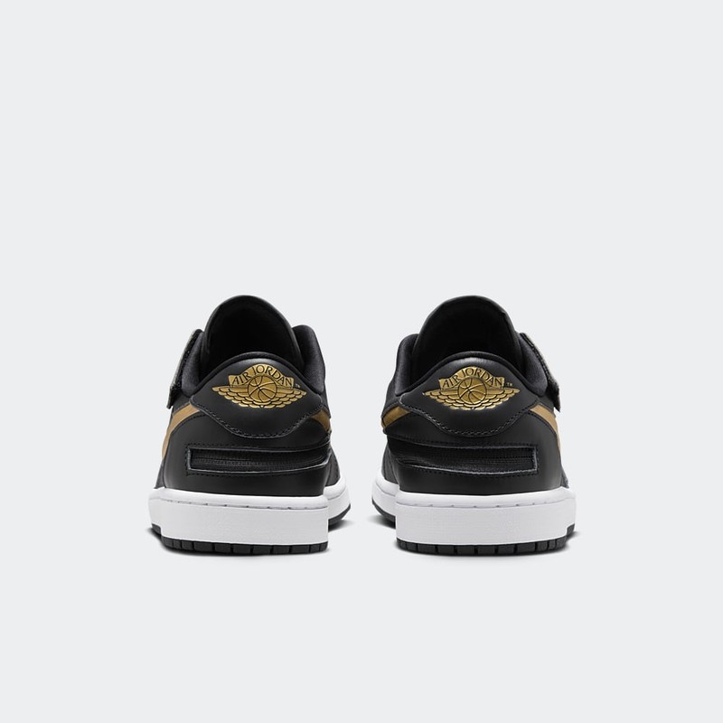 Air Jordan 1 Low FlyEase "Black/Metallic Gold" | DM1206-071