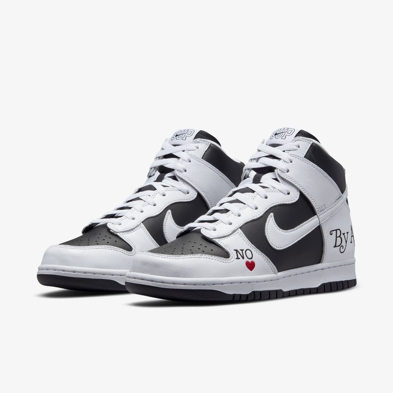 Supreme x Nike SB Dunk High White By Any Means | DN3741-002