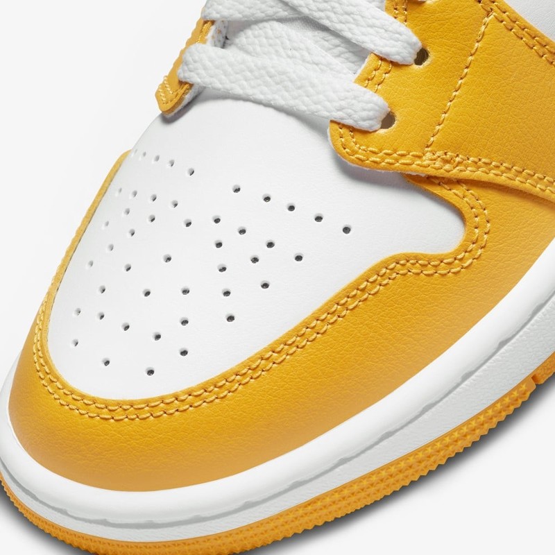 Air Jordan 1 Mid White/Yellow | BQ6472-117