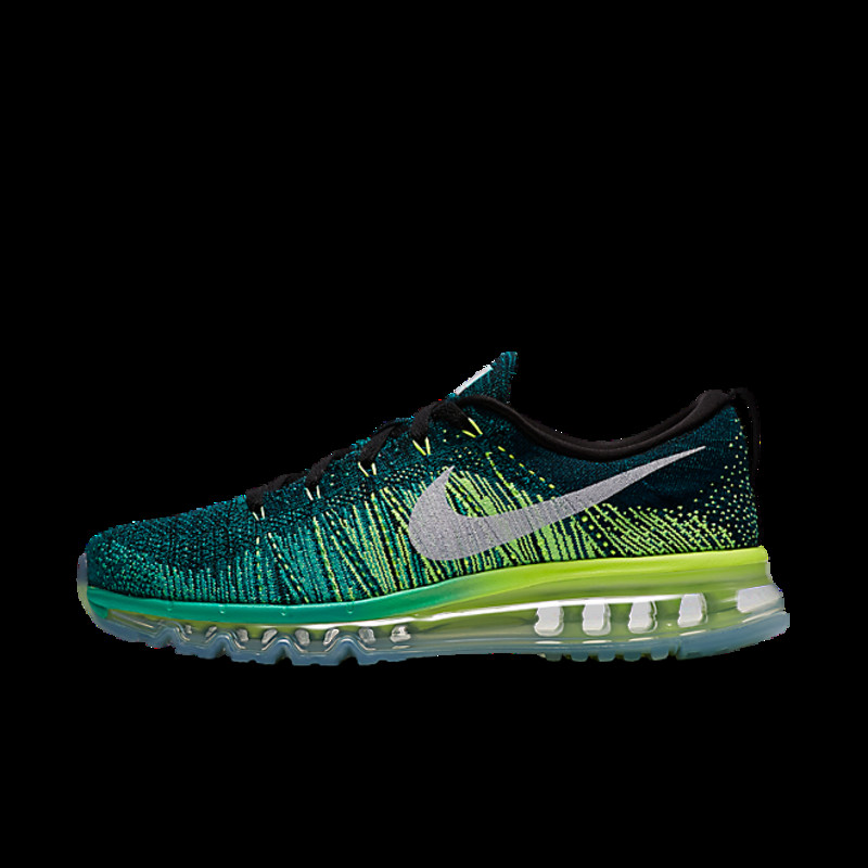 Nike Flyknit Max Black Clear Jade Volt | 620469-013