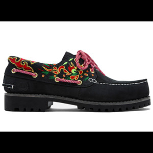 timberland platform 3-Eye Classic Lug Handsewn Boat Shoe CLOT Black | TB0A5Z1H001-BLK