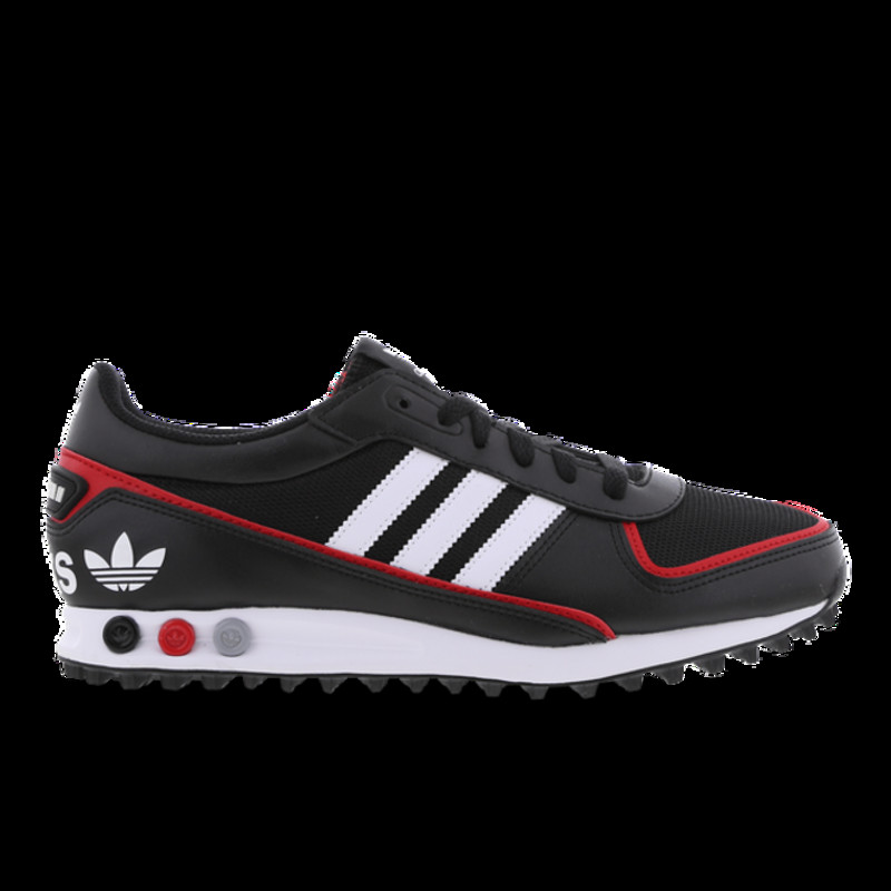 Adidas la trainer black best sale and white