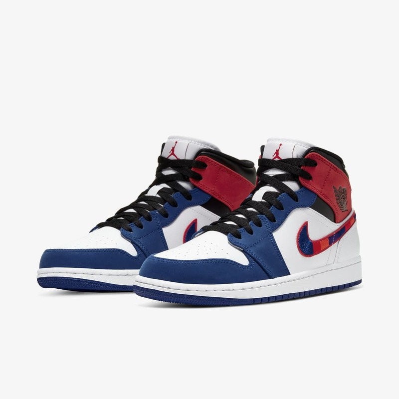 Air Jordan 1 Mid SE Multicolor Swoosh | 852542-146