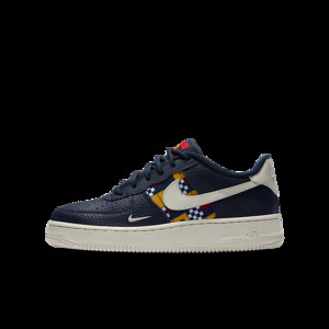 Nike Air Force 1 Low '07 LV8 GS 'Nautical' Midnight Navy/White/Yellow/Red | AR5583-400