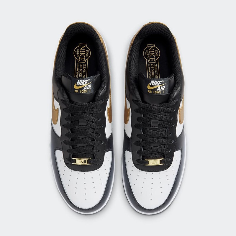 Black and gold nike air force ones online