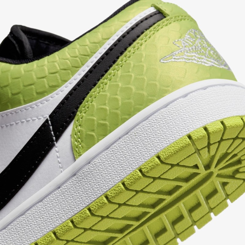 Air Jordan 1 Low Vivid Green Snakeskin | DX4446-301