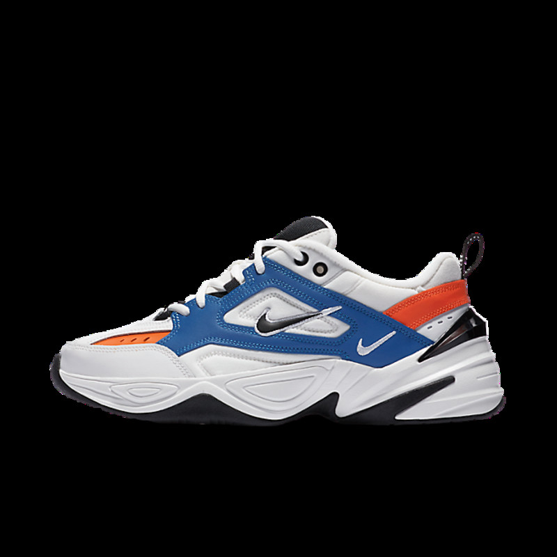 Nike m2k tekno hot sale white blue orange