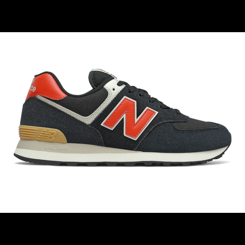 New Balance 574 - Black with Ghost Pepper | ML574ML2