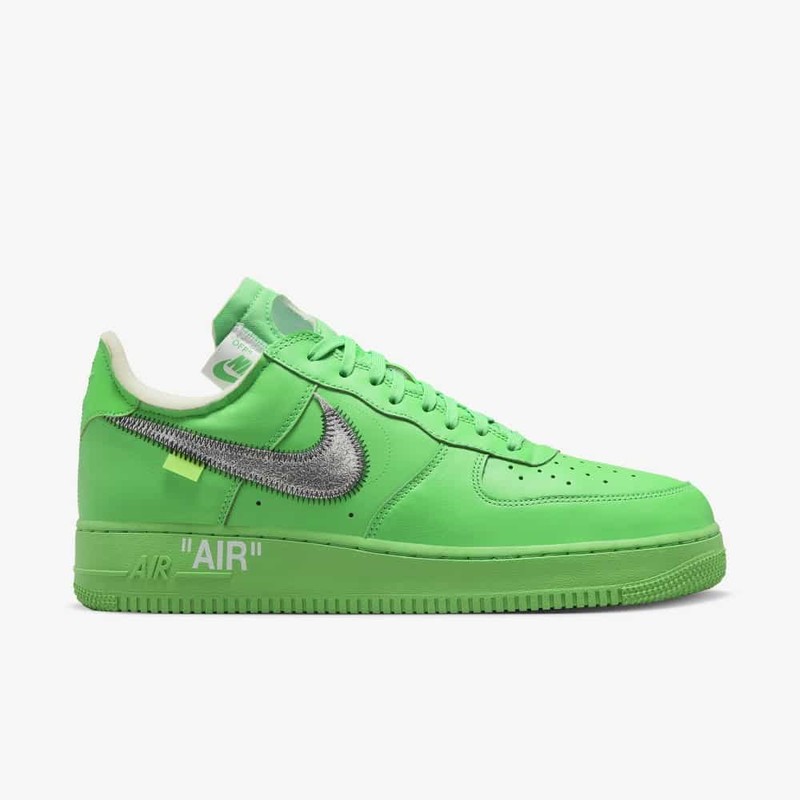 The Off-White x Nike Air Force 1 Low Light Green Spark Drops In