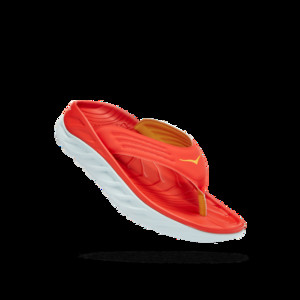 HOKA  Ora Recovery Flip 2 Sandal in Fiesta/Amber Yellow, Size 8.5 | 1099675-FAYW-09