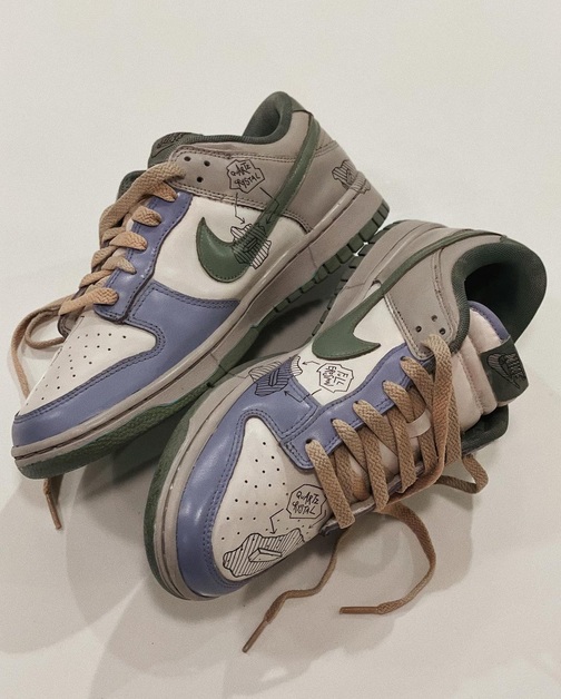 Andrew Chiou entwirft ein Paar Custom Nike Dunk Low „Quartz Crystal“ für Daniel Arsham