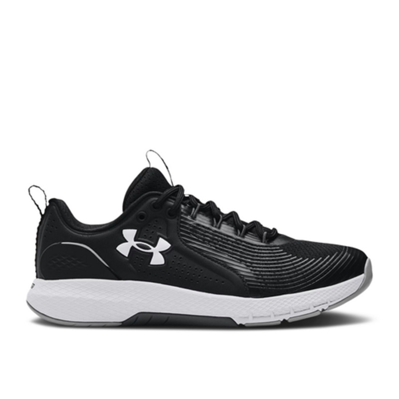 Under Armour Charged Commit 3 4E Wide 'Black White' | 3023704-001