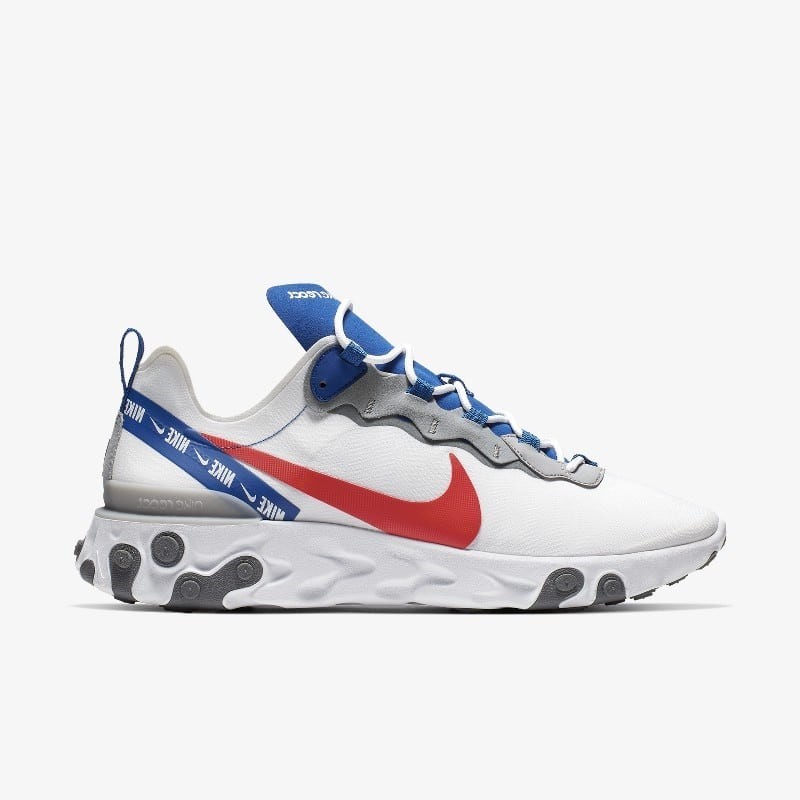 Nike React Element 55 White/Game Royal, CD7340-100