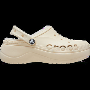 crocs neige Women Baya Platform Lined Clogs Winter White | 208708-11S