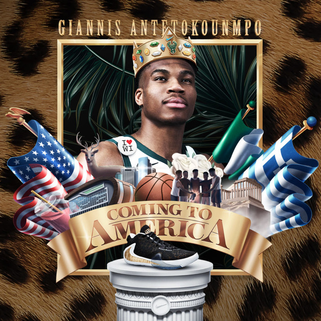 New Sneaker Collab by Nike x Giannis Antetokounmpo x Paramount Pictures Introduces "Coming to America"