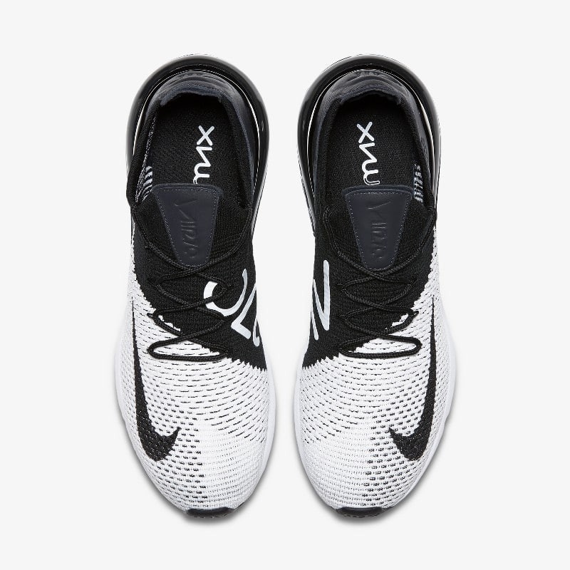 Nike Air Max 270 Flyknit Black/White | AO1023-100