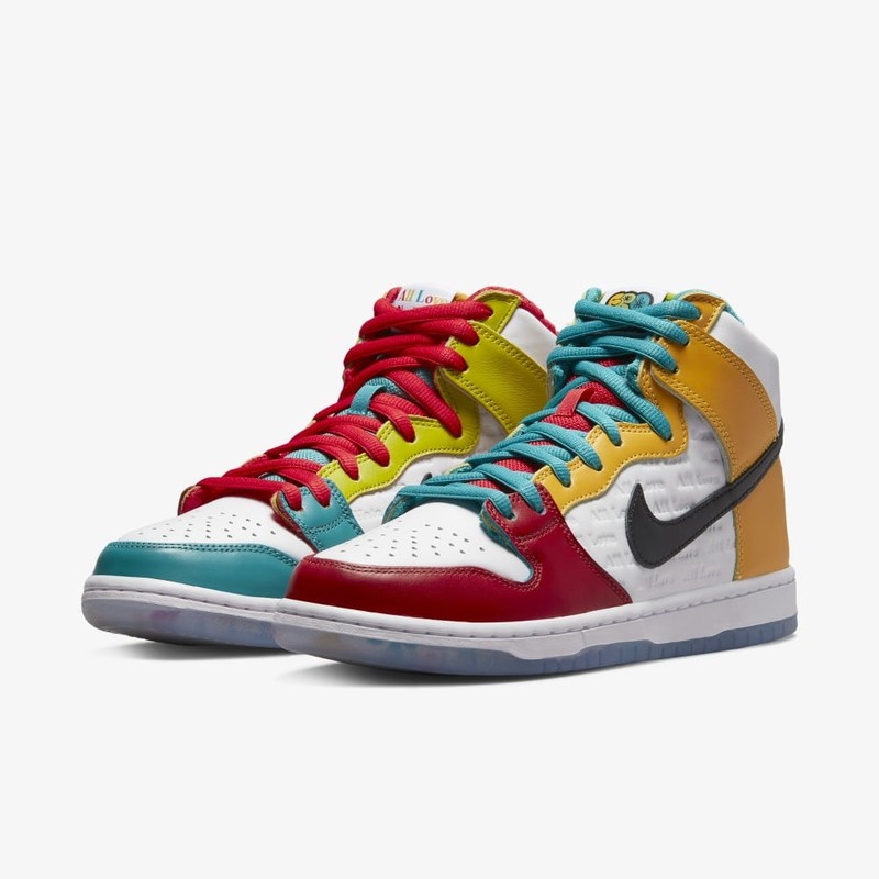 FroSkate x Nike SB Dunk High All Love No Hate | DH7778-100