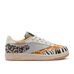 reebok skie Princess Black x Club C Little Kid 'Animal Print' | GY2067