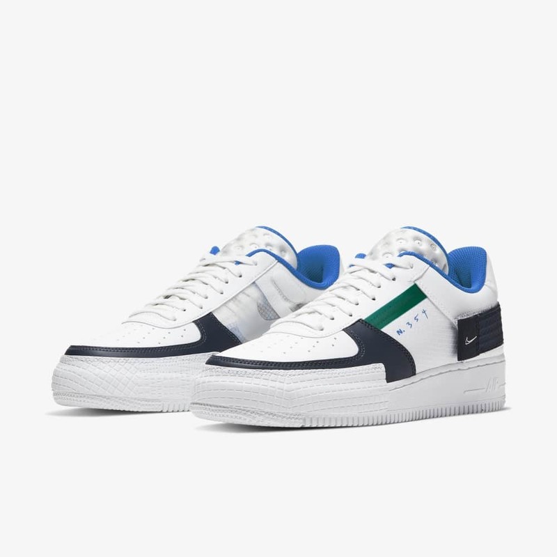 Nike Air Force 1 Type White/Blue/Green | CQ2344-100