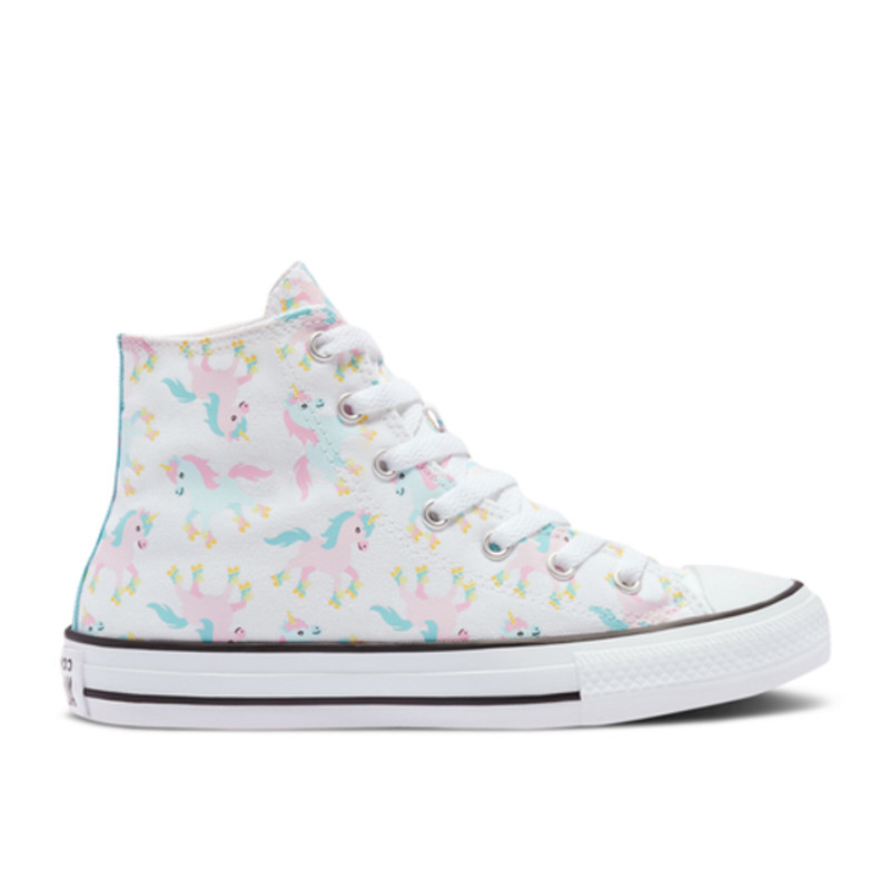Kids Converse Chuck Taylor All Star High GS 'Unicons' White | 669816F