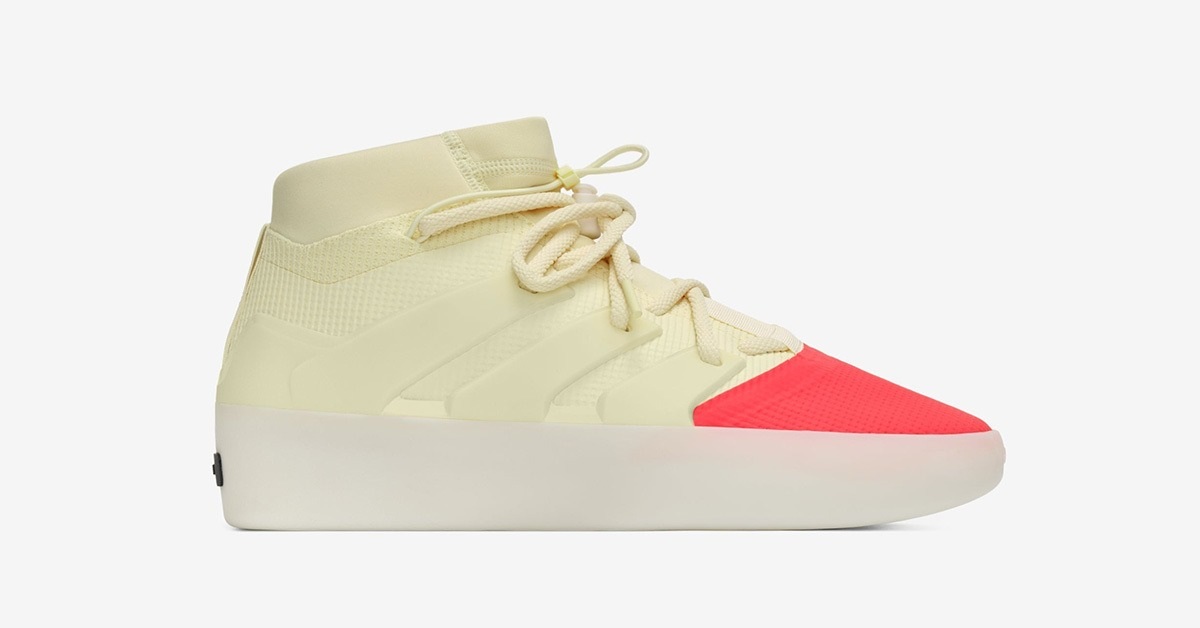 Discover the new Fear of God Athletics One Model "Desert Yellow/Indiana Red"