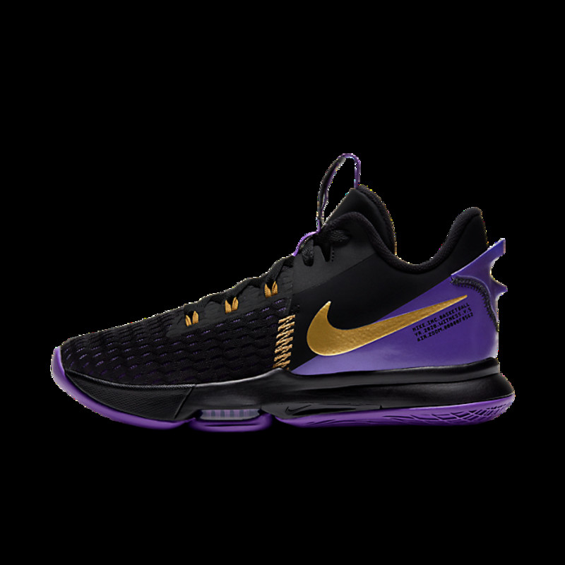 LeBron Witness 5 'Fierce Purple Metallic Gold