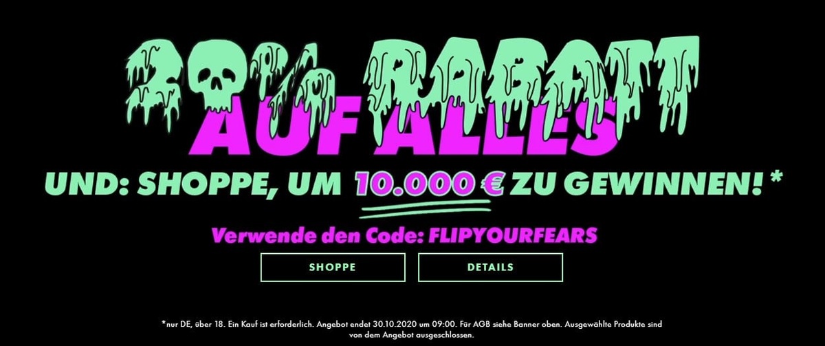 ASOS Sale - 20% Rabatt auf ALLES und Chance auf 10.000€ Gewinn