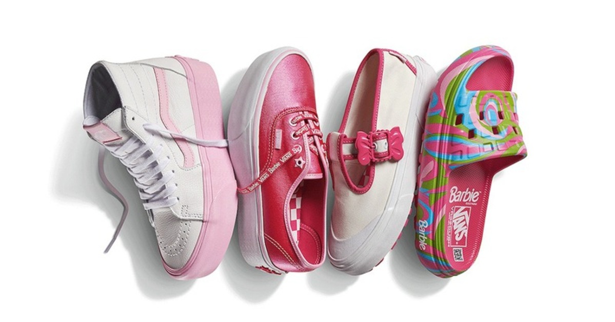 Vans x Barbie Sk8-Hi Tapered Stackform Shoes - White/Pink - 8