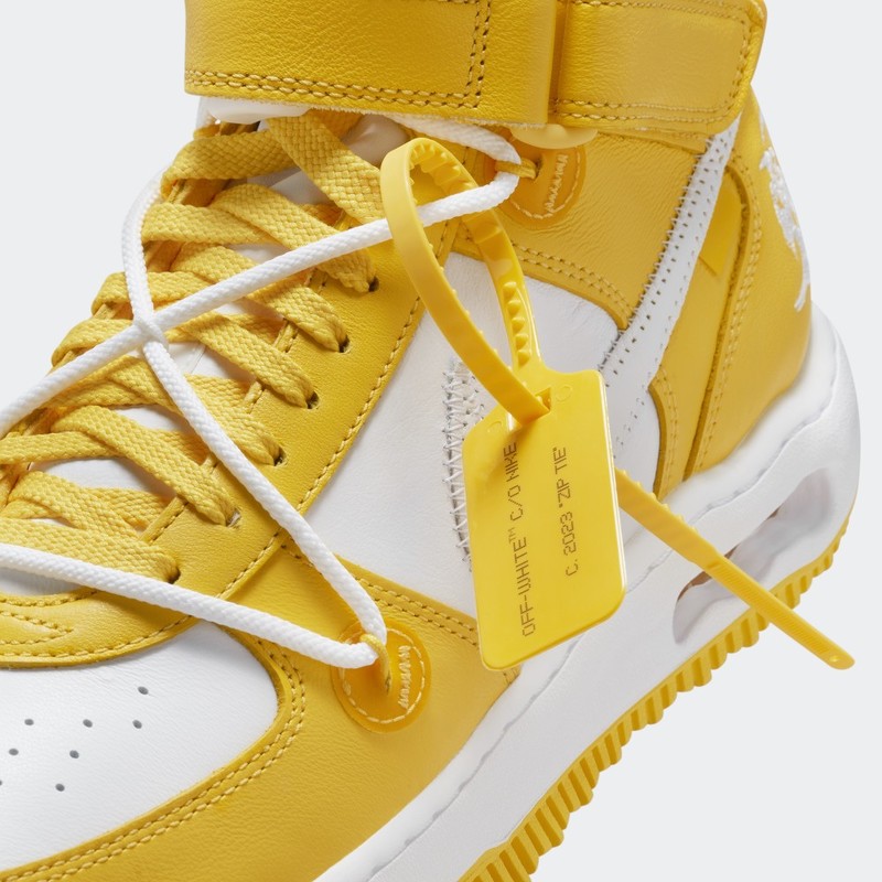 Off-White x Nike Air Force 1 Mid "Varsity Maize" | DR0500-101