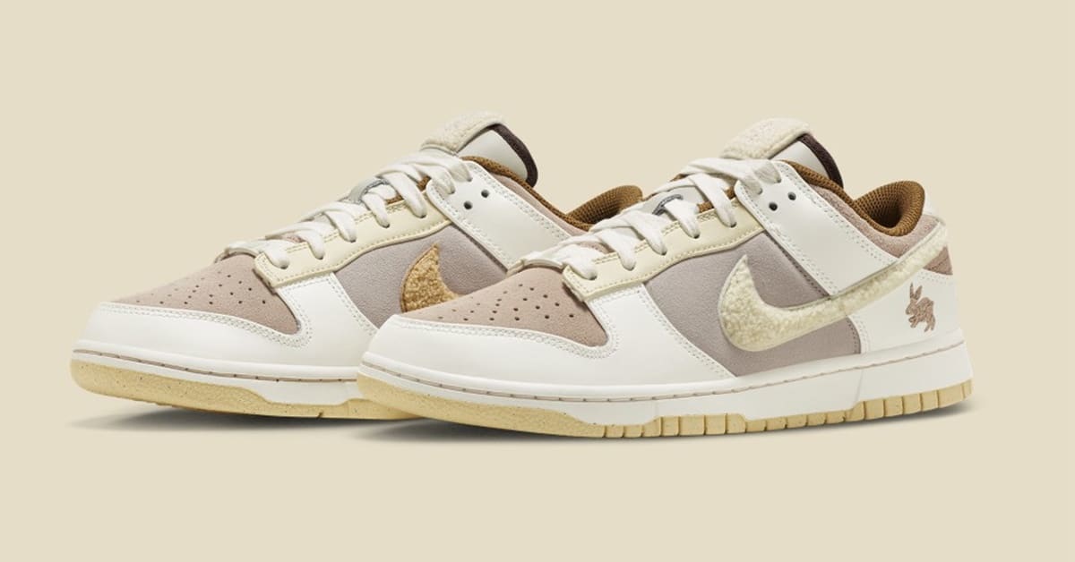 Hasenförmige Verzierungen zieren den Nike Dunk Low „Year of the Rabbit“